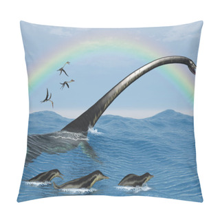 Personality  Elasmosaurus Marine Reptile Pillow Covers