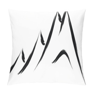 Personality  Mountain Sketch Pillow Covers