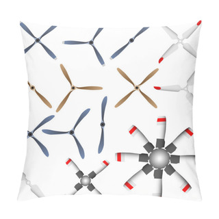 Personality  Airplane Propeller Pillow Covers