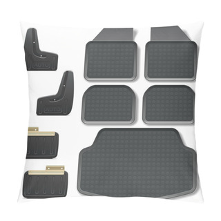 Personality  Vector Car Mats Set 2 Pillow Covers
