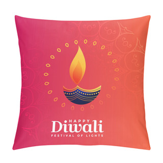 Personality  Creative Diya Design For Diwali Festival Pillow Covers