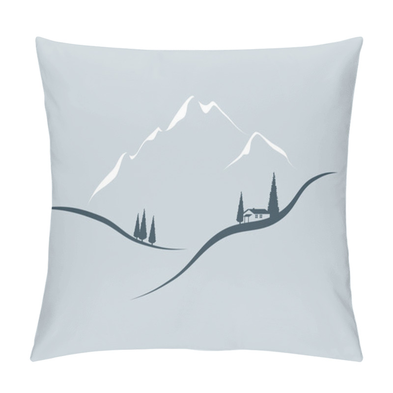 Personality  In den Bergen pillow covers