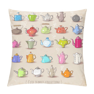 Personality  Cute Boiling Teapots. Pillow Covers