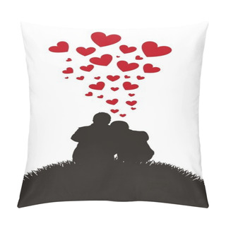 Personality  Couple Silhouette Pillow Covers