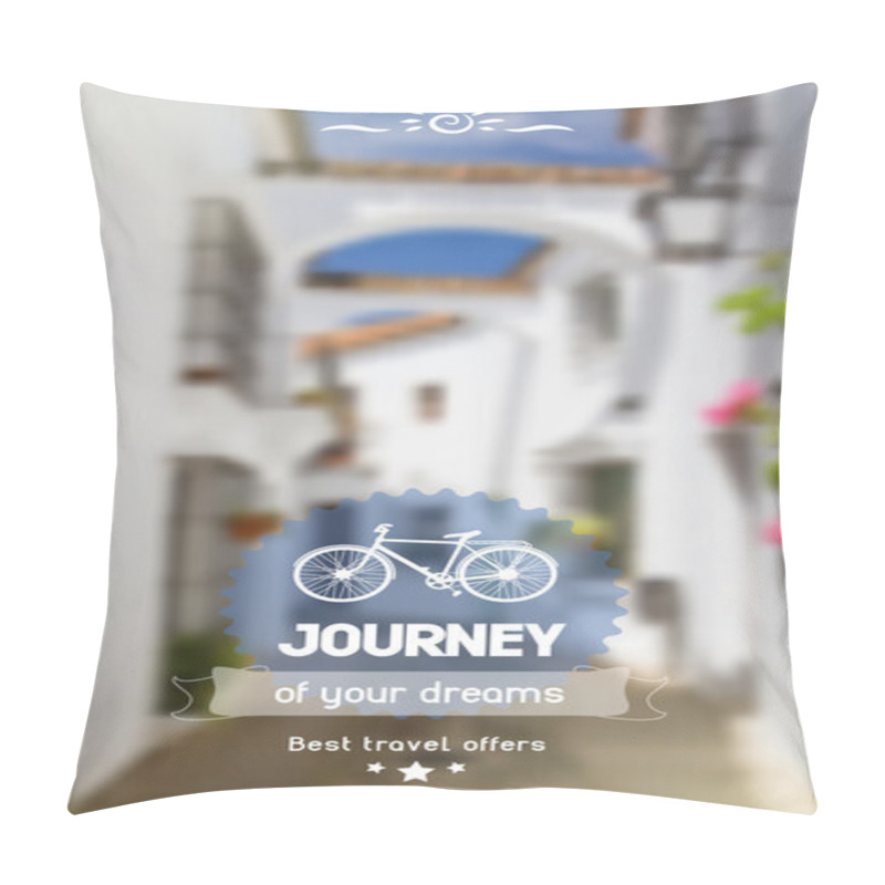 Personality  Bicycle background pillow covers