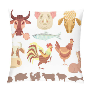 Personality  Domestic Animals Pillow Covers