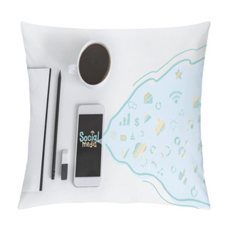 Personality  Social Media Concept Pillow Covers