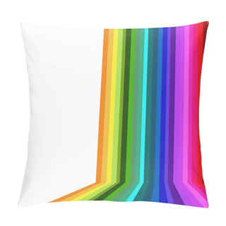 Personality  Colorful Spectrum Background, Rainbow Abstract Framework Pillow Covers