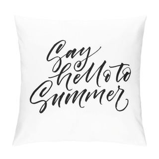 Personality  Say Hello To Summer Card. Pillow Covers