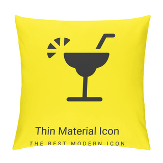 Personality  Alcohol Minimal Bright Yellow Material Icon Pillow Covers