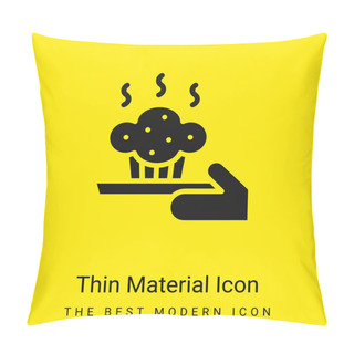 Personality  Baking Minimal Bright Yellow Material Icon Pillow Covers