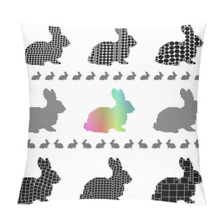 Personality  Rabbit Silhouettes Pillow Covers