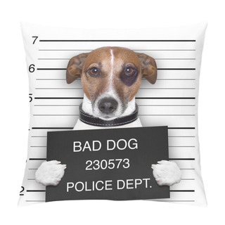 Personality  Mugshot Dog Pillow Covers