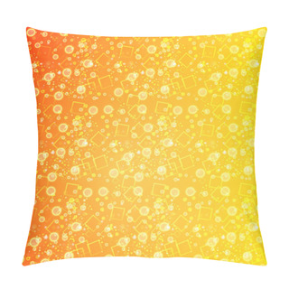Personality  Abstract Orange Background. Vector Illustration  Pillow Covers