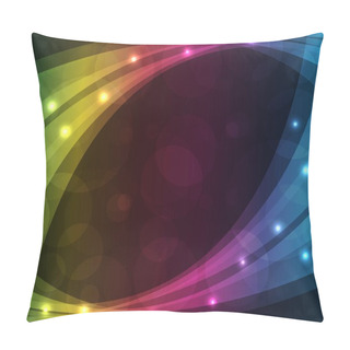 Personality  Abstract Lights - Colored Vector Background Pillow Covers
