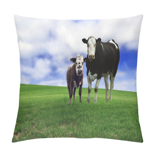 Personality  Cow And Calf Pillow Covers