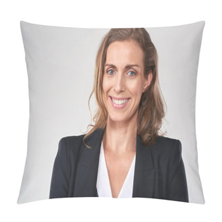 Personality  Caucasian Business Woman Portrait Pillow Covers