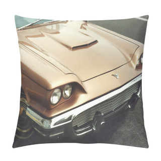 Personality  A 1959 Ford Thunderbird Front End. Pillow Covers