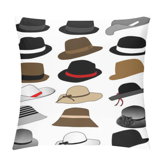 Personality  Collection Of Hats Pillow Covers