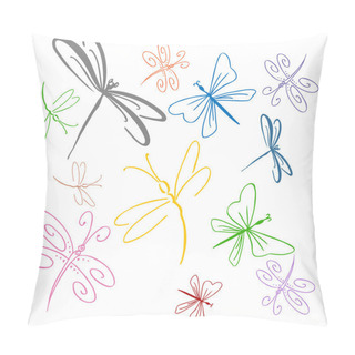 Personality  Dragonfly Set Pillow Covers