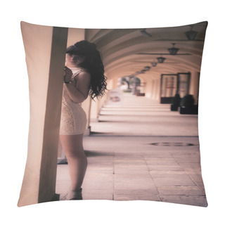 Personality  Sexy Young Woman Portrait Pillow Covers