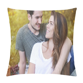 Personality  Couple In Love Looking To Each Other Pillow Covers