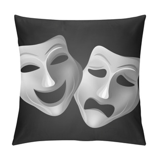 Personality  Theater Mask Set Pillow Covers