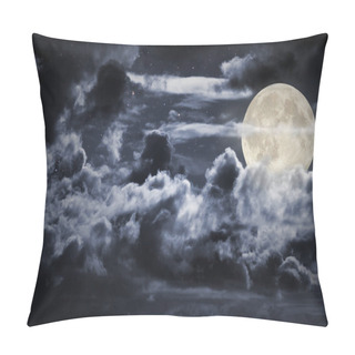 Personality  Cloudy Full Moon Night Pillow Covers