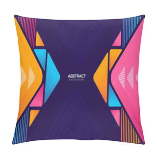 Personality  Geometric Colorful Background Vector Pillow Covers