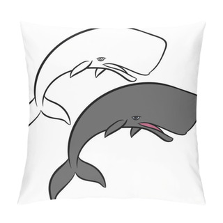 Personality  Hand Drawn   Whales Pillow Covers