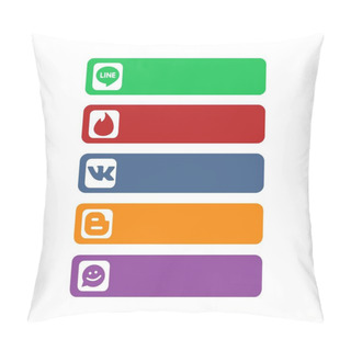 Personality  Social Network Strip Backgrounds Pillow Covers