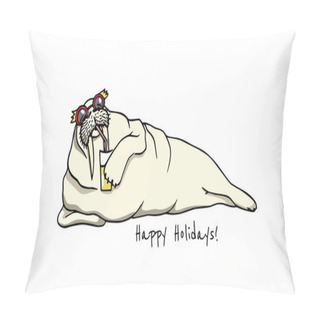 Personality  Hand Drawn Walrus Pillow Covers