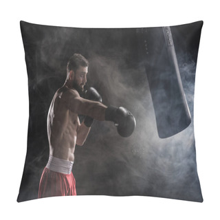 Personality  Young Boxer Punching Pillow Covers