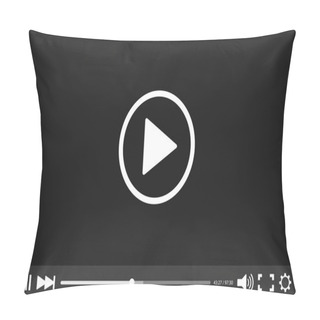 Personality  Video Player With Black Pillow Covers