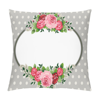 Personality  Retro Oval Roses Vintage Pillow Covers