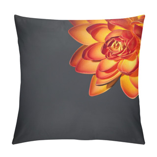 Personality  Beautiful Orange Lotus Flower Pillow Covers