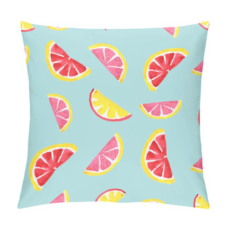 Personality  Tropical Pattern Of Exotic Fruit. Abstract Seamless Background Pillow Covers