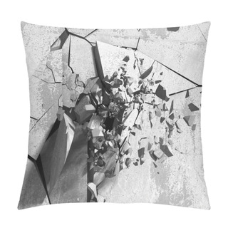 Personality  Cracked Concrete Wall  Pillow Covers