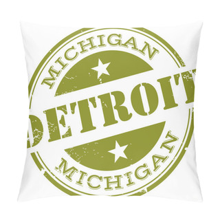 Personality  Detroit Stamp Pillow Covers