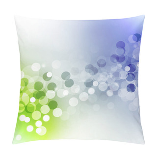 Personality  Blue Green Bokeh Abstract Background Pillow Covers