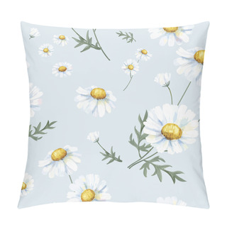 Personality  Hand Drawn White Common Daisy Pattern Pillow Covers