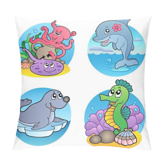 Personality  Various Water Animals And Fishes 1 Pillow Covers