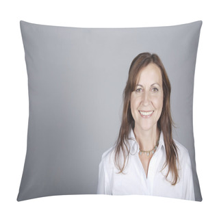 Personality  Portrait Of Middle Age Woman Pillow Covers