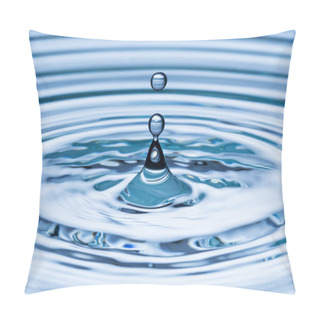 Personality  Blue Water Drop Falling Pillow Covers
