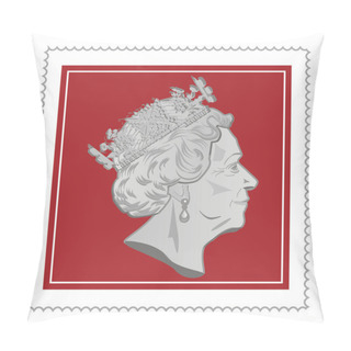 Personality   Queen Elizabeth II And Red Post Mark Pillow Covers