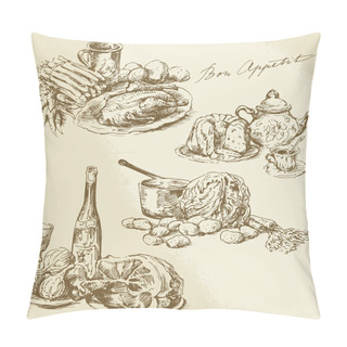 Personality  Still Life, Food Pillow Covers