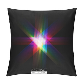 Personality  Abstract Colorful Dark Pattern Background. Vector Illustration Pillow Covers