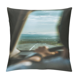 Personality  View Through The Windshield And The Nice View Pillow Covers
