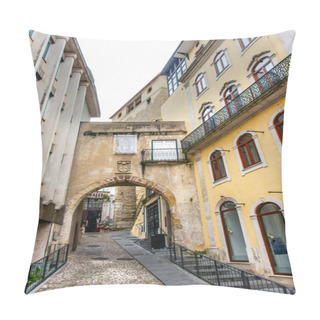 Personality  Old Arch Arco De  Almediina Medieval City Coimbra Portugal Pillow Covers