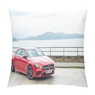 Personality  Hong Kong, China Aug 29, 2018 : Mercedes-Benz A200 2018 Test Drive Day Aug 29 2018 In Hong Kong. Pillow Covers